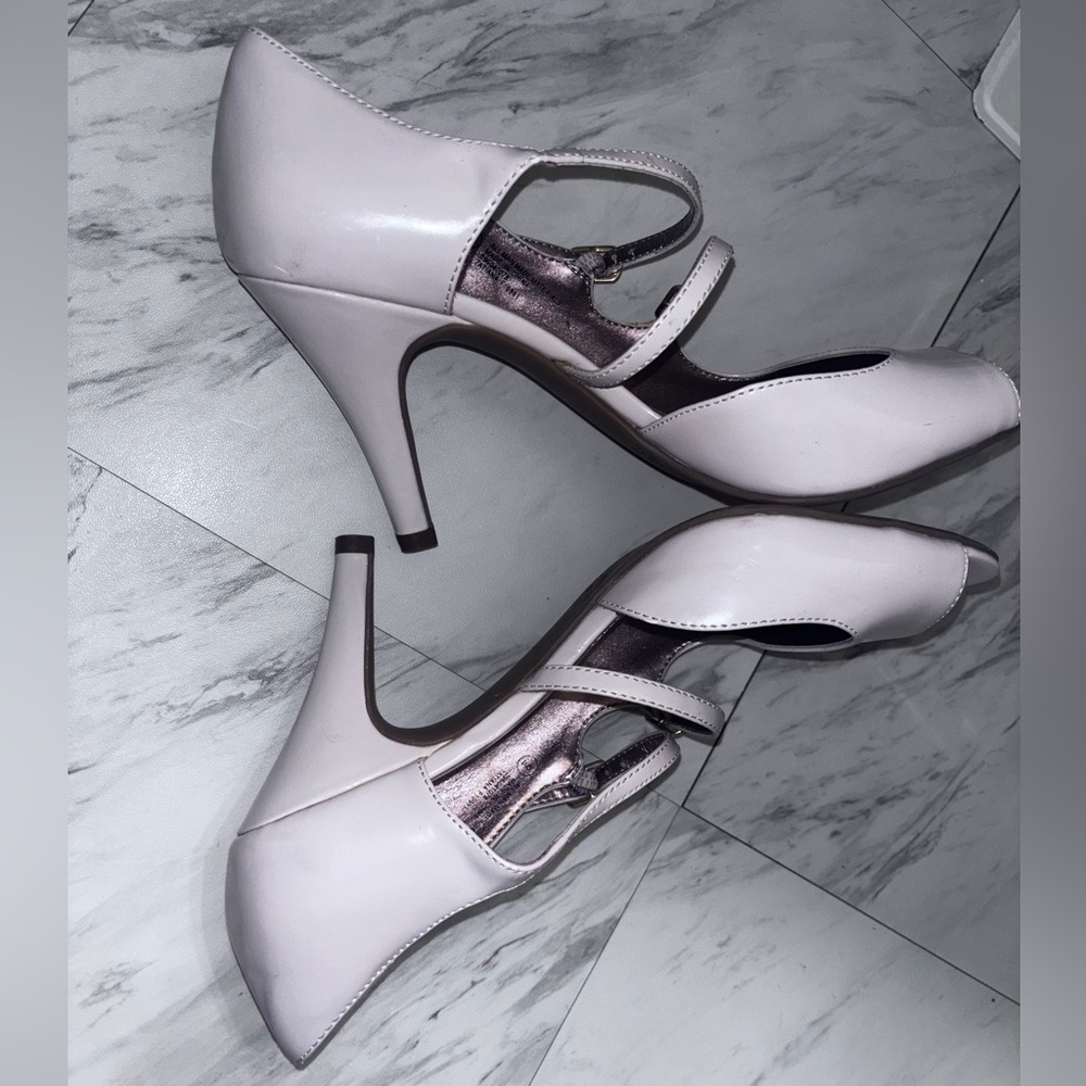NWT Merona Baby pink peep-toe Mary Jane style pumps Size: 9 - Picture 2 of 6